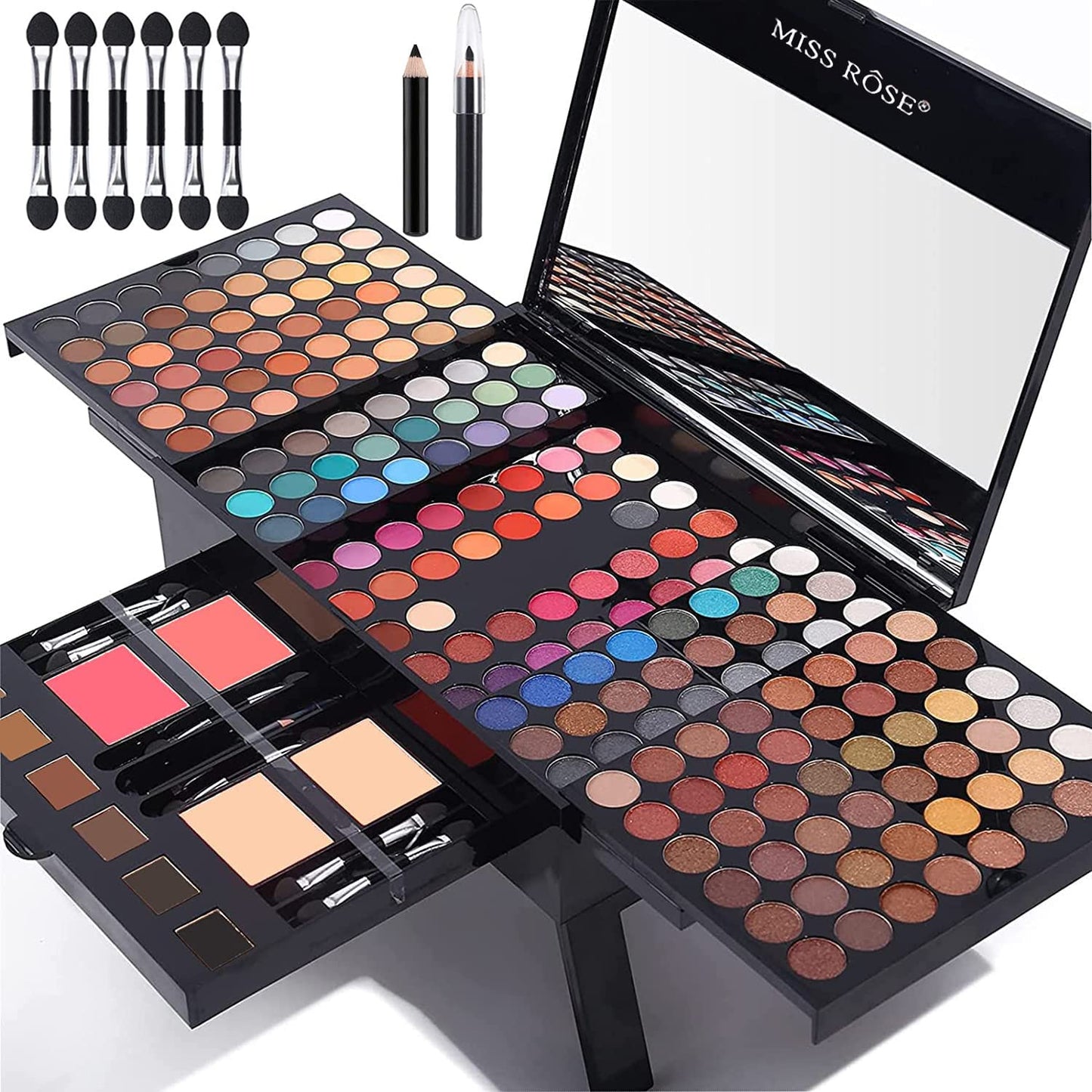 Kit de Maquillaje Profesional de 190 Colores – Set Completo Todo en Uno