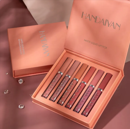 Set de Lip Gloss Mate Rojo Intenso