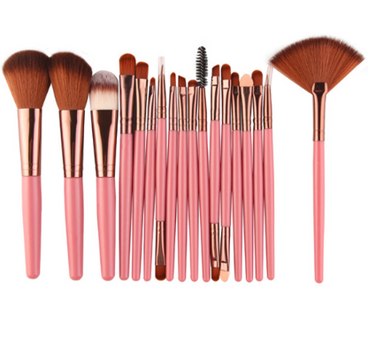 Set de Pinceles de Maquillaje Profesional – 18 Piezas