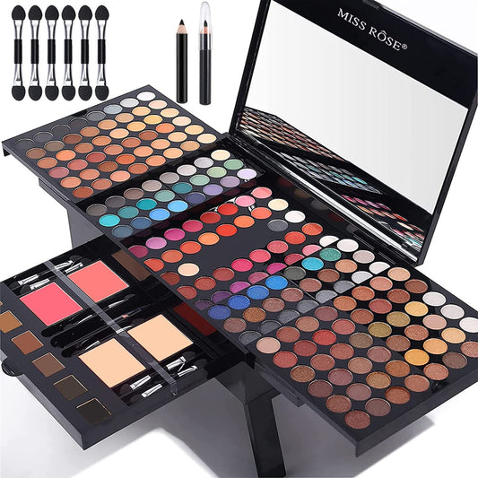 Kit de Maquillaje Profesional de 190 Colores – Set Completo Todo en Uno
