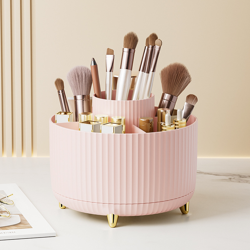 Organizador Giratorio 360° para Brochas de Maquillaje