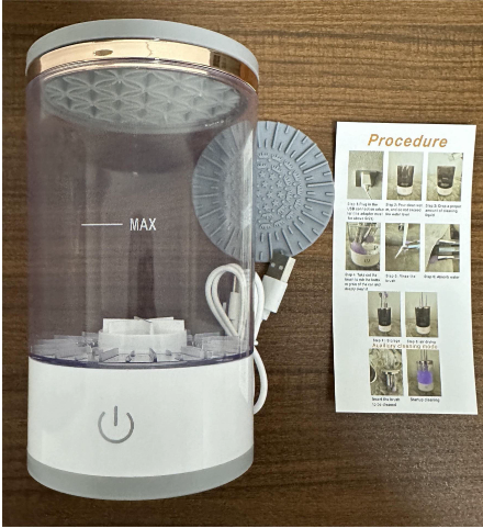 Limpiador Automático Recargable para Brochas de Maquillaje