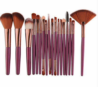 Set de Pinceles de Maquillaje Profesional – 18 Piezas